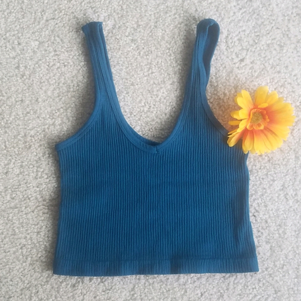 Urban Outfitters Teal Crop Top